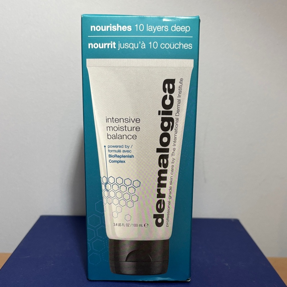 Dermalogica Intensive Moisture Balance with Blue and White Packaging